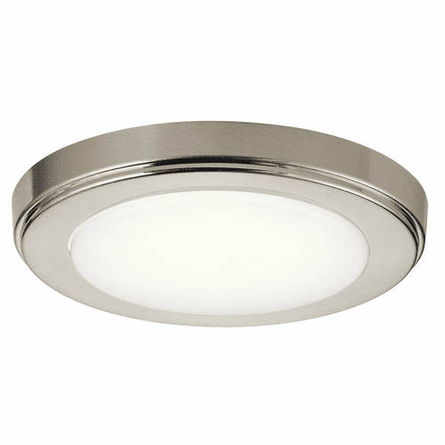 Kichler Zeo 3000K LED 7" Round Flush Mount - Brushed Nickel - 44244NILED30