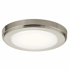 Kichler Zeo 3000K LED 7" Round Flush Mount - Brushed Nickel - 44244NILED30