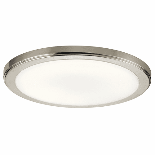Kichler Zeo 4000K LED 13" Round Flush Mount - Brushed Nickel - 44248NILED40