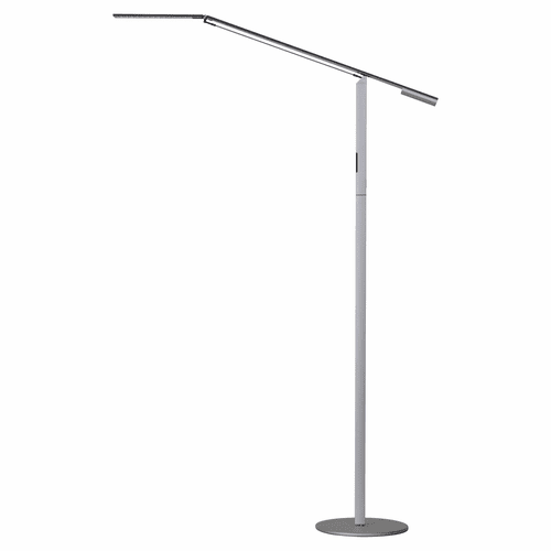 Koncept Equo LED Floor Lamp - Silver - ELX-A-W-SIL-FLR