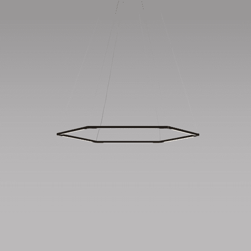 Koncept Z-Bar Pendant 16", Honeycomb, Soft Warm (3000K) - Matte Black - ZBP-16-H-SW-MTB-CNP