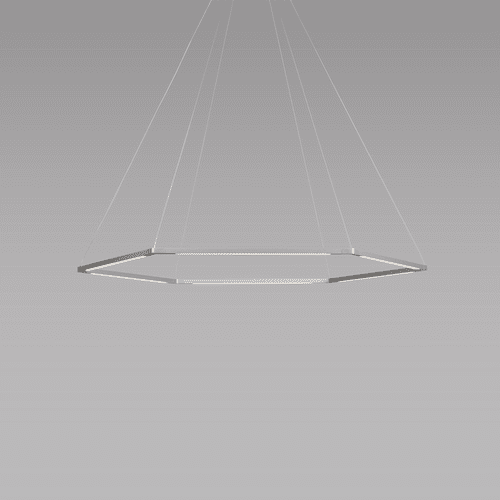 Koncept Z-Bar Pendant 16", Honeycomb, Soft Warm (3000K) - Silver - ZBP-16-H-SW-SIL-CNP