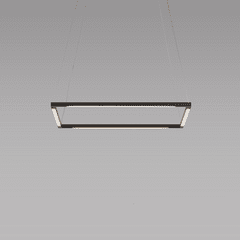 Koncept Z-Bar Pendant 16", Square, Soft Warm (3000K) - Matte Black - ZBP-16-S-SW-MTB-CNP Koncept Z-Bar Pendant 16", Square, Soft Warm (3000K) - Matte Black - ZBP-16-S-SW-MTB-CNP