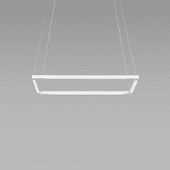 Koncept Z-Bar Pendant 16", Square, Soft Warm (3000K) - Matte White - ZBP-16-S-SW-MWT-CNP