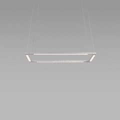 Koncept Z-Bar Pendant 16", Square, Soft Warm (3000K) - Silver - ZBP-16-S-SW-SIL-CNP