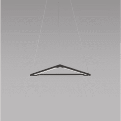 Koncept Z-Bar Pendant 16", Triangle, Soft Warm (3000K) - Matte Black - ZBP-16-T-SW-MTB-CNP