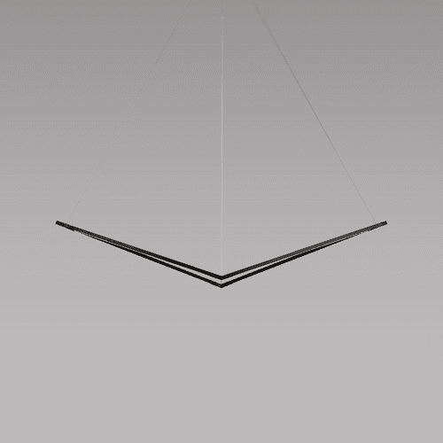 Koncept Z-Bar Pendant 24", Bird, Soft Warm (3000K) - Matte Black - ZBP-24-B-SW-MTB-CNP