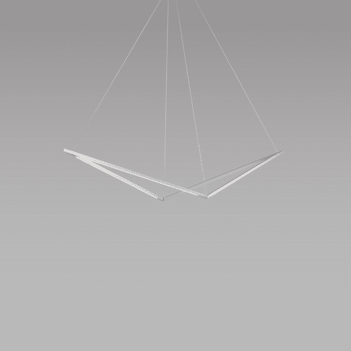 Koncept Z-Bar Pendant 24", Bird, Soft Warm (3000K) - Silver - ZBP-24-B-SW-SIL-CNP