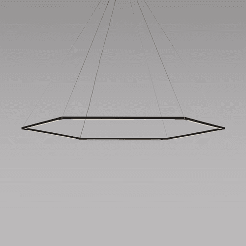 Koncept Z-Bar Pendant 24", Honeycomb, Soft Warm (3000K) - Matte Black - ZBP-24-H-SW-MTB-CNP