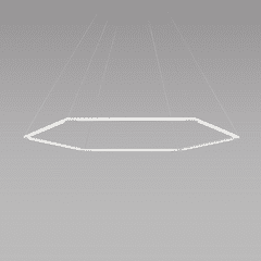 Koncept Z-Bar Pendant 24", Honeycomb, Soft Warm (3000K) - Matte White - ZBP-24-H-SW-MWT-CNP