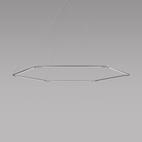 Koncept Z-Bar Pendant 24", Honeycomb, Soft Warm (3000K) - Silver - ZBP-24-H-SW-SIL-CNP