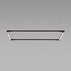 Koncept Z-Bar Pendant 24", Square, Soft Warm (3000K) - Matte Black - ZBP-24-S-SW-MTB-CNP