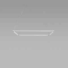 Koncept Z-Bar Pendant 24", Square, Soft Warm (3000K) - Matte White - ZBP-24-S-SW-MWT-CNP