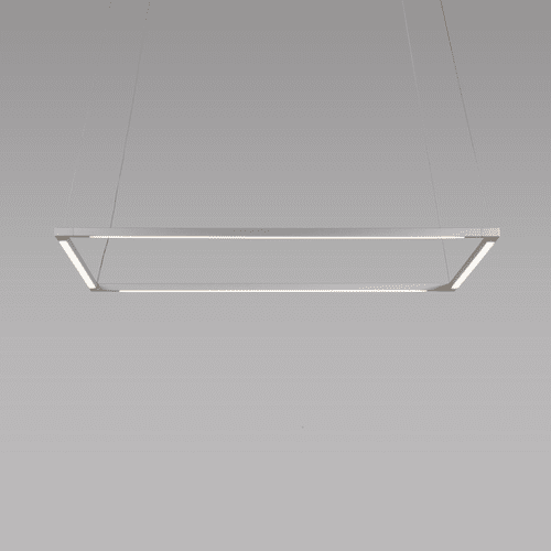 Koncept Z-Bar Pendant 24", Square, Soft Warm (3000K) - Silver - ZBP-24-S-SW-SIL-CNP