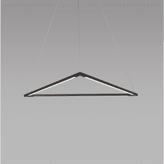 Koncept Z-Bar Pendant 24", Triangle, Soft Warm (3000K) - Matte Black - ZBP-24-T-SW-MTB-CNP