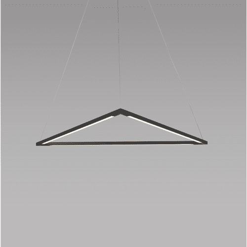 Koncept Z-Bar Pendant 24", Triangle, Soft Warm (3000K) - Matte Black - ZBP-24-T-SW-MTB-CNP