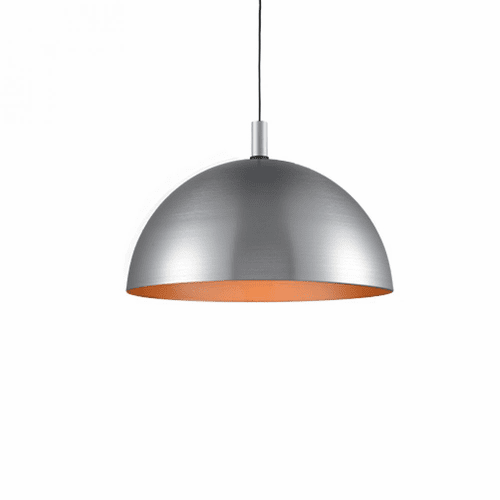 Kuzco Archibald 1-LT Pendant - Brushed Nickel / Black - 492332-BN/BK
