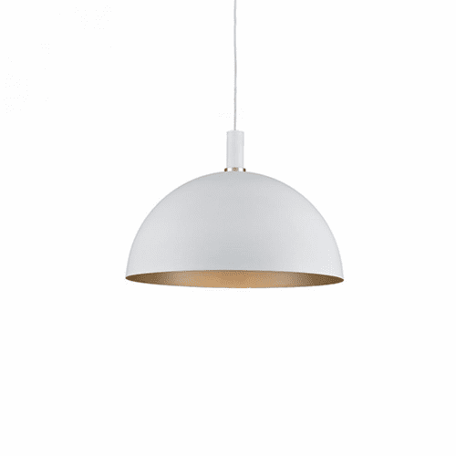 Kuzco Archibald 1-LT Pendant - White / Gold - 492324-WH/GD