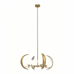 Kuzco Celeste 4-LT Chandelier - Vintage Brass - CH351204VB