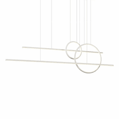 Kuzco Chute Calypso LED Pendant - White - MP14956-WH