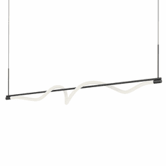 Kuzco Cursive LED Pendant - Black - LP95354-BK