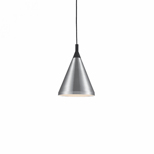 Kuzco Dorothy 1-LT Pendant - Brushed Nickel / Black - 492710-BN/BK