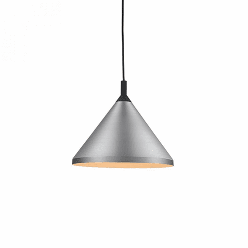 Kuzco Dorothy 1-LT Pendant - Brushed Nickel / Black - 492814-BN/BK