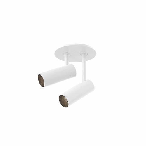 Kuzco DOWNEY LED Semi-Flush Mount - White - SF15602-WH