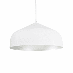 Kuzco Helena 1-LT Pendant - White/Silver - 49117-WH/SV