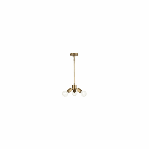 Kuzco Hexa 3-LT Pendant - Vintage Brass - PD307003VB