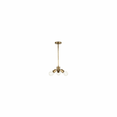 Kuzco Hexa 3-LT Pendant - Vintage Brass - PD307003VB