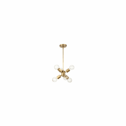 Kuzco Hexa 6-LT Pendant - Vintage Brass - PD307006VB