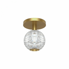 Kuzco Marni LED Flush Mount - Natural Brass - FM321201NB