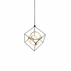 Kuzco Monza LED Chandelier - Antique Brass - CH19226-BK/AN