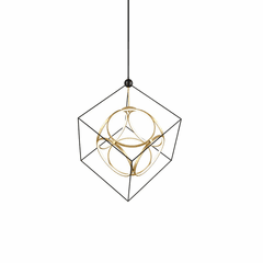 Kuzco Monza LED Chandelier - Antique Brass - CH19234-BK/AN