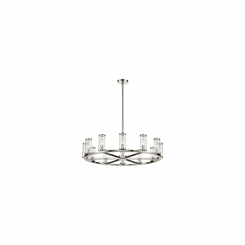 Kuzco Revolve 12-LT Chandelier - Polished Nickel - CH309012PNCG