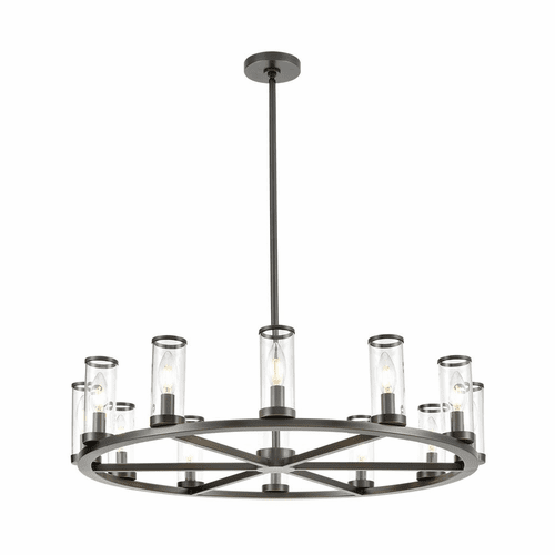 Kuzco Revolve 12-LT Chandelier - Urban Bronze - CH309012UBCG