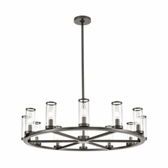 Kuzco Revolve 12-LT Chandelier - Urban Bronze - CH309012UBCG