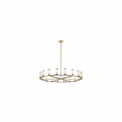 Kuzco Revolve 18-LT Chandelier - Natural Brass - CH309018NBCG