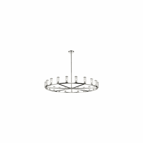 Kuzco Revolve 21-LT Chandelier - Polished Nickel - CH309021PNCG
