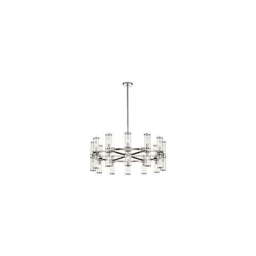 Kuzco Revolve 24-LT Chandelier - Polished Nickel - CH309024PNCG