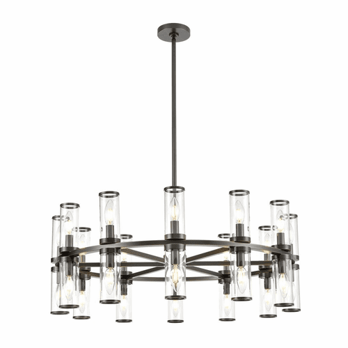 Kuzco Revolve 24-LT Chandelier - Urban Bronze - CH309024UBCG
