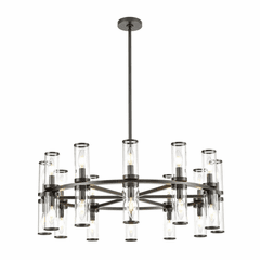 Kuzco Revolve 24-LT Chandelier - Urban Bronze - CH309024UBCG Kuzco Revolve 24-LT Chandelier - Urban Bronze - CH309024UBCG