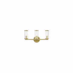 Kuzco Revolve 3-LT Bath Vanity Light - Natural Brass - WV309033NBCG