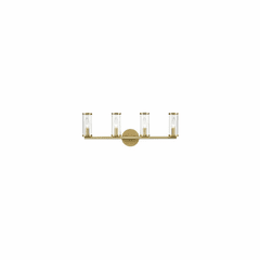 Kuzco Revolve 4-LT Bath Vanity Light - Natural Brass - WV309044NBCG