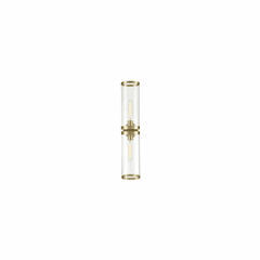 Kuzco Revolve II 2-LT Bath Vanity Light - Natural Brass - WV311602NBCG