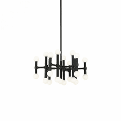 Kuzco Rivoli LED Chandelier - Black Plating - CH96121-BL