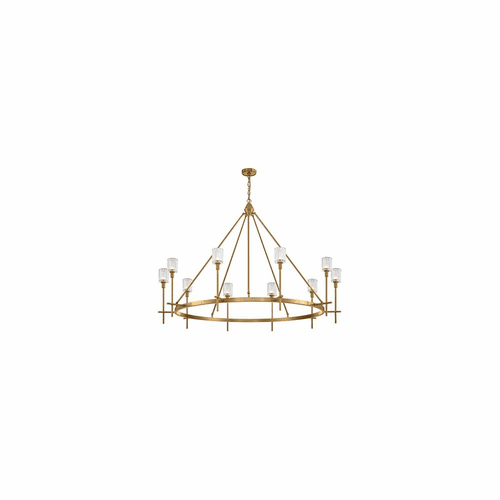 Kuzco Salita 10-LT Chandelier - Vintage Brass - CH314310VBRC