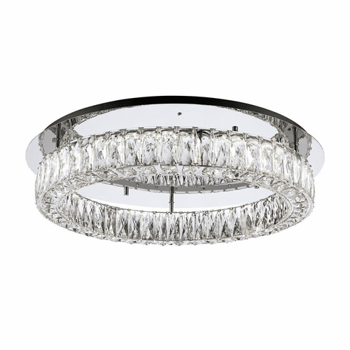 Kuzco Solaris LED Semi-Flush Mount - Chrome - SF7824 (3000k)