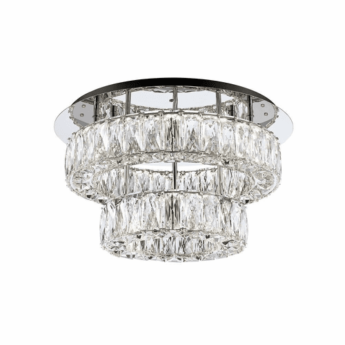Kuzco Solaris LED Semi-Flush Mount - Chrome - SF7830 (3000k)